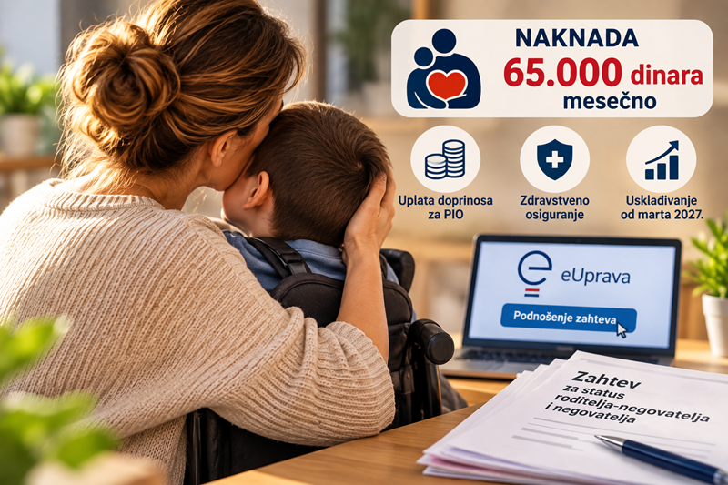 Више од 4.000 захтева за статус родитеља-неговатеља и неговатеља: Накнада 65.000 динара месечно